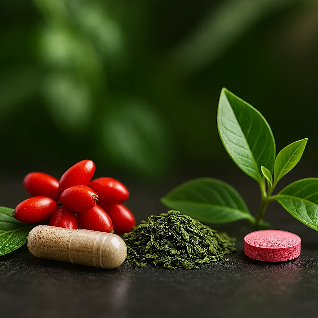 Naturliga ingredienser som berberin och grönt te